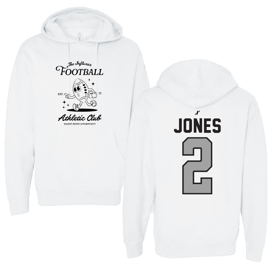 Football White Influxer Athletic Club Hoodie - #2 Amari Jones