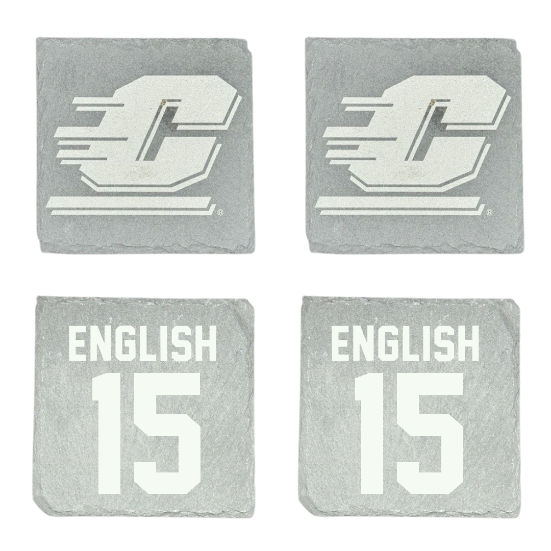 Central Michigan University Lacrosse Stone Coaster (4 Pack)  - #15 Margaret English