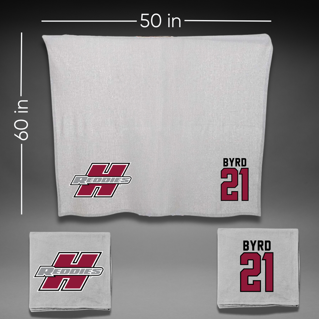 Henderson State University Baseball Gray Blanket - #21 Payton Byrd
