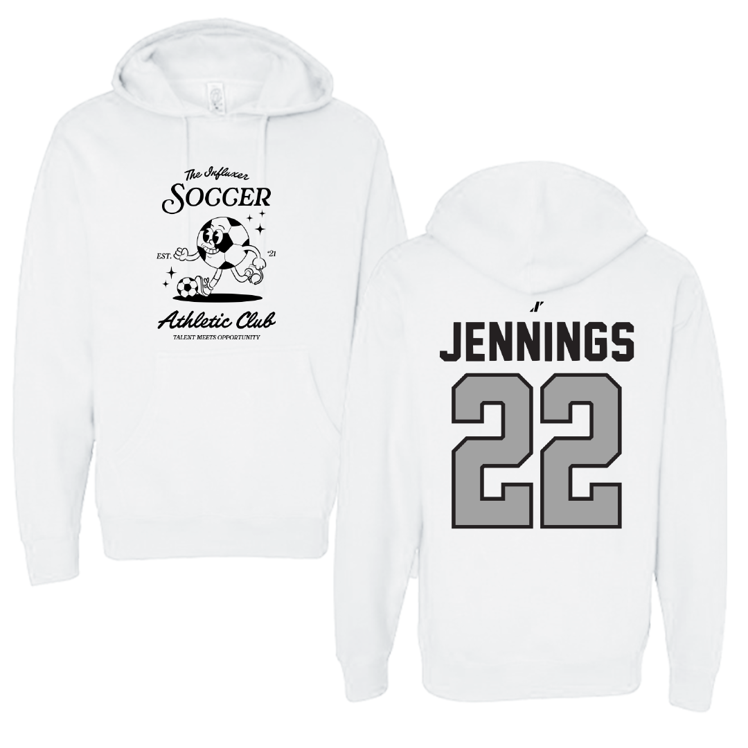 Soccer White Influxer Athletic Club Hoodie - #22 Kyla Jennings
