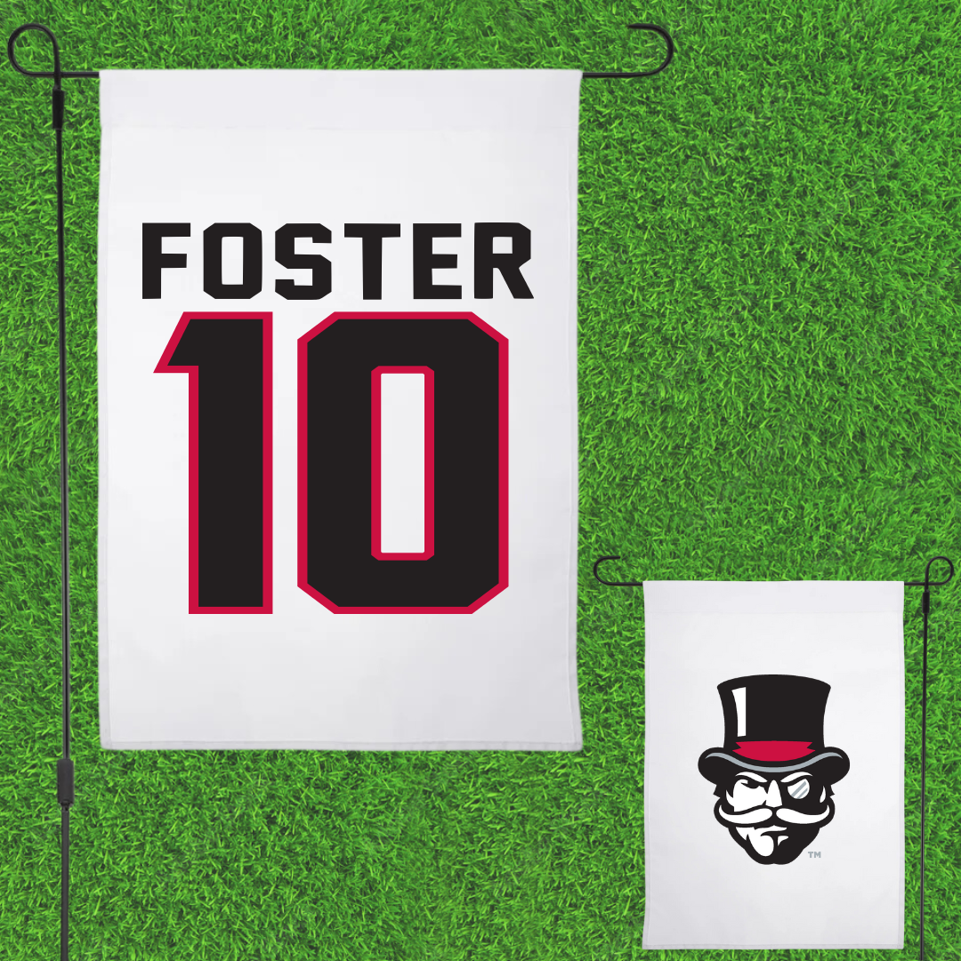 Austin Peay State University Basketball White Garden Flag - #10 La’Nya Foster