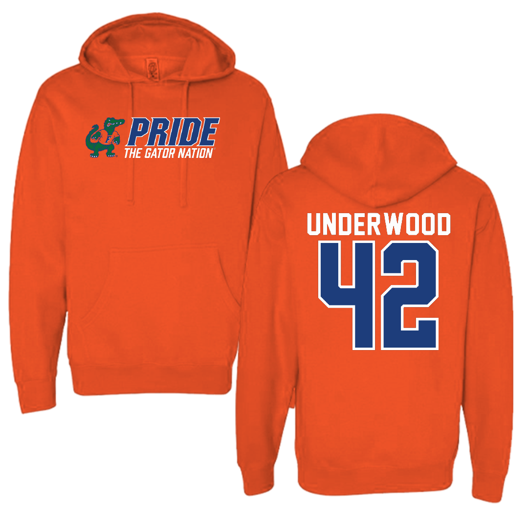 University of Florida Football Orange General Hoodie - #42 Rocco Underwood