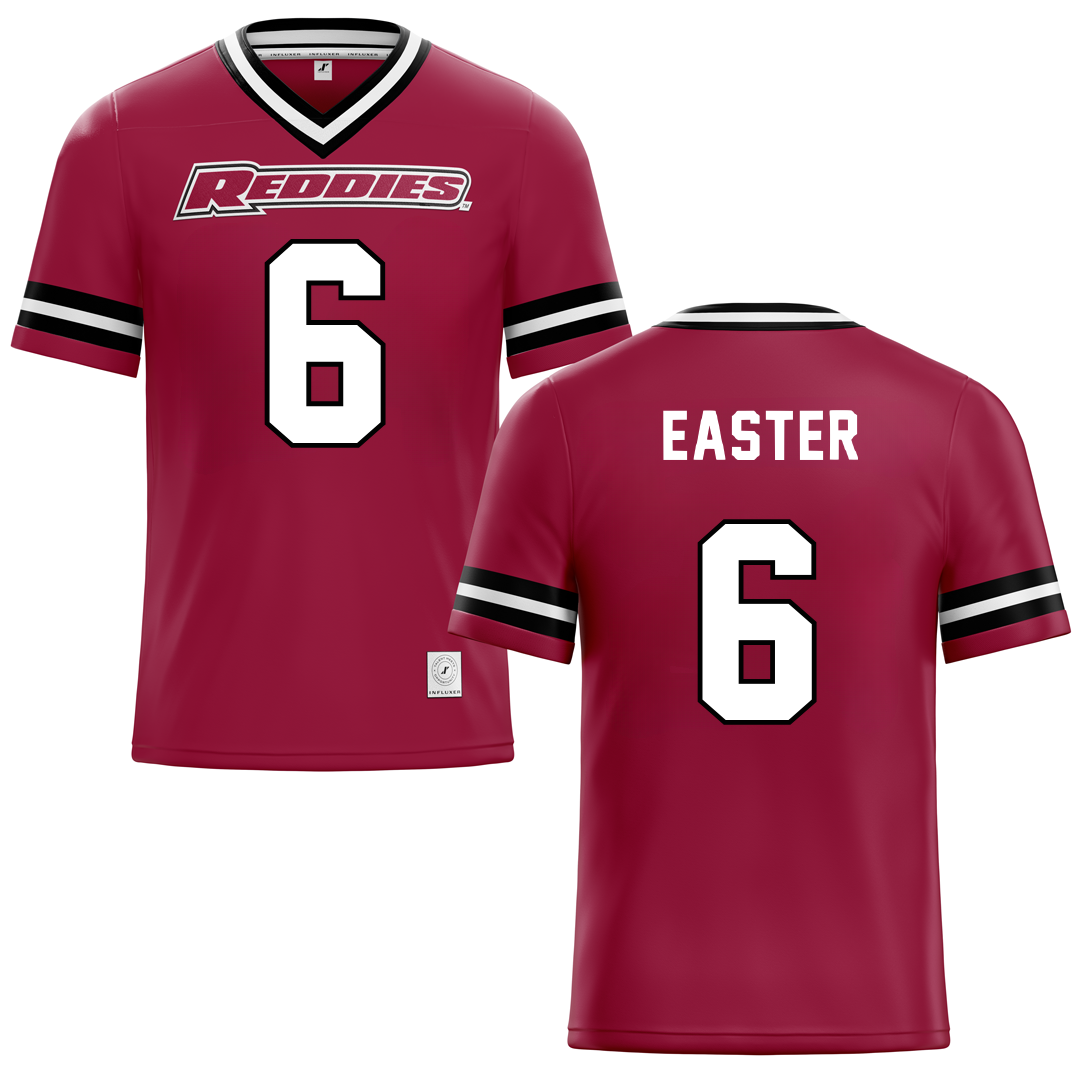 Henderson State University Red Football Jersey - #6 Jody Easter