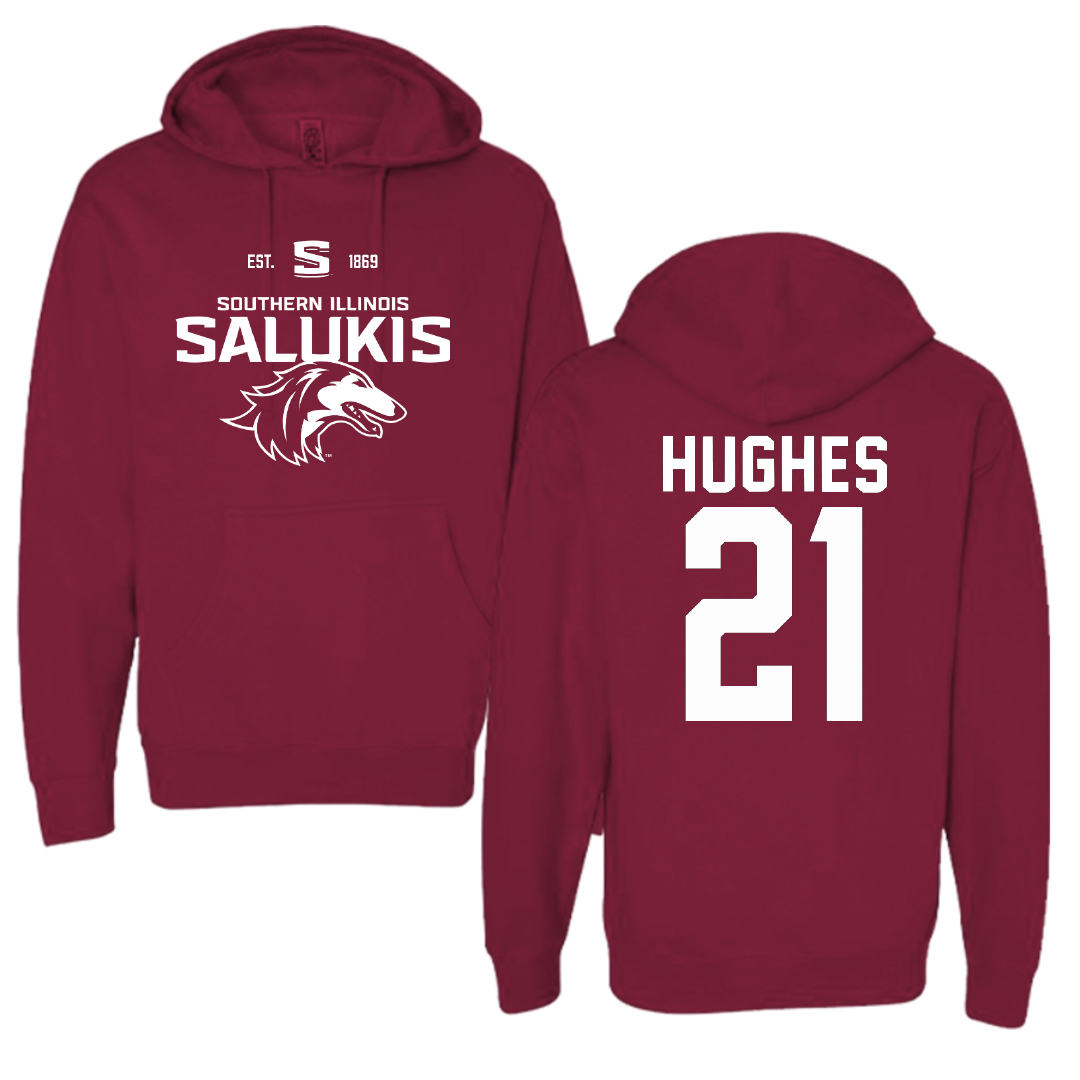 Southern Illinois University at Carbondale Basketball Maroon General Hoodie - #21 Seairra Hughes
