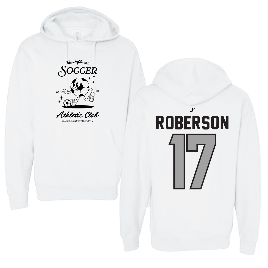 Soccer White Influxer Athletic Club Hoodie - #17 Haley Roberson