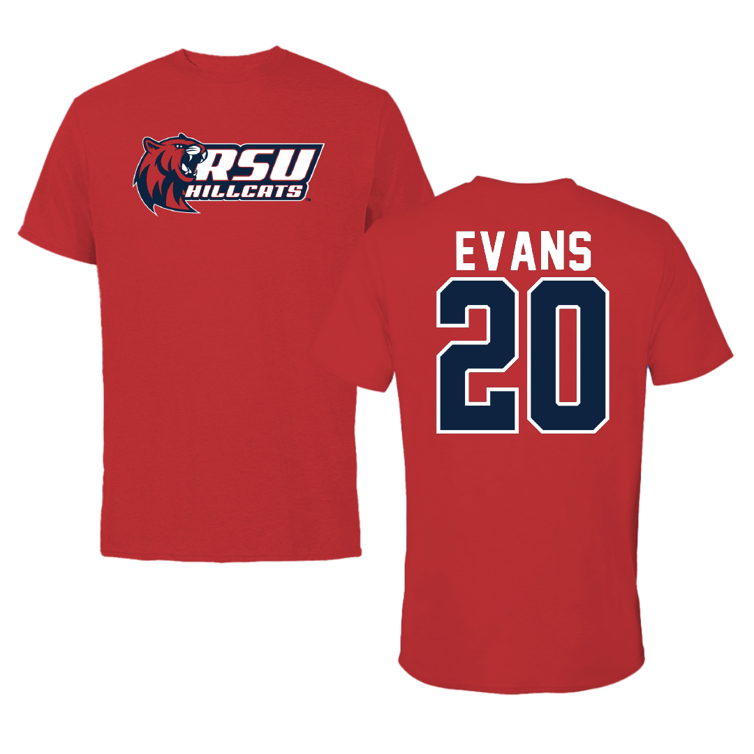 Rogers State University Softball Red Performance Tee - #20 Savannah Evans