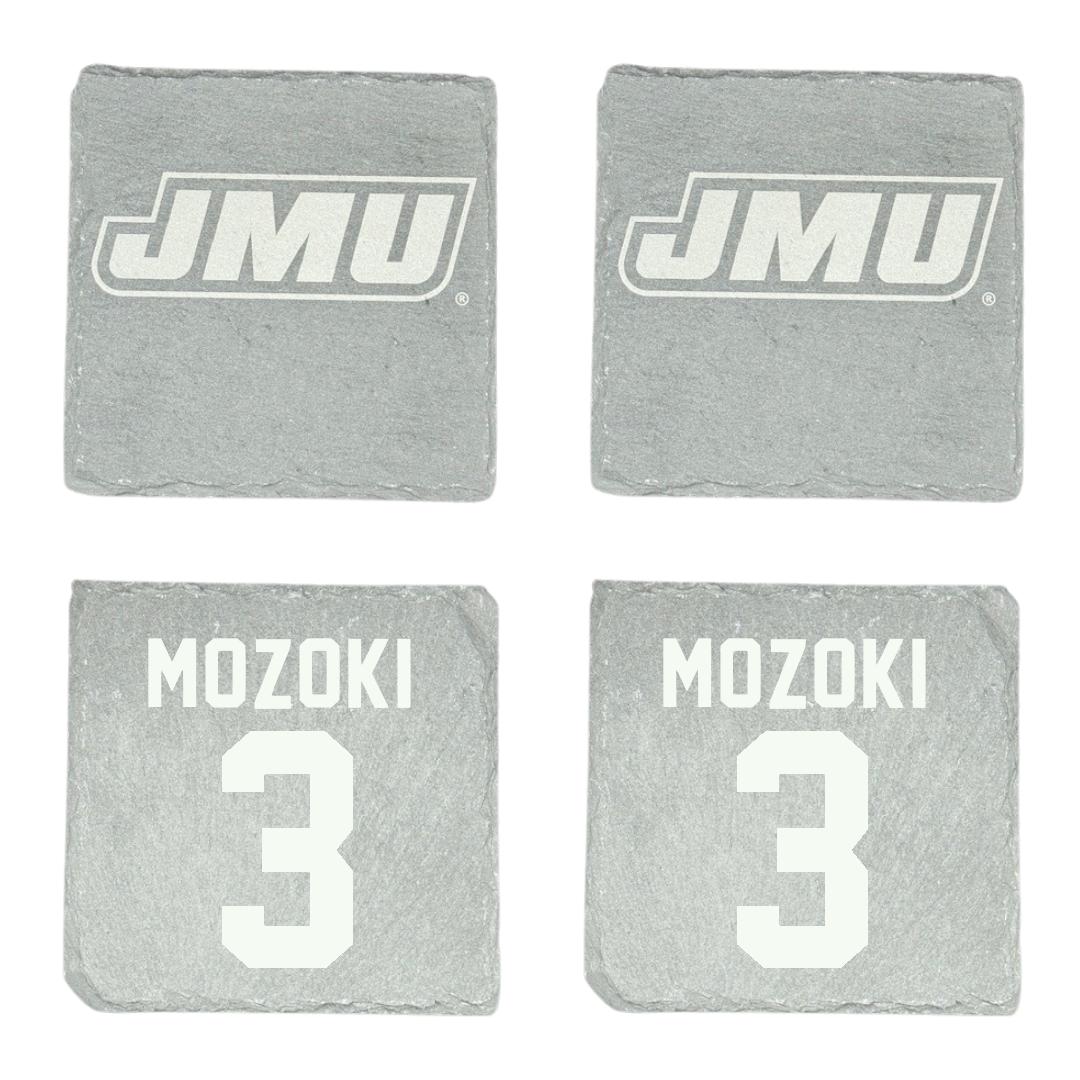 James Madison University Baseball Stone Coaster (4 Pack)  - #3 Todd Mozoki