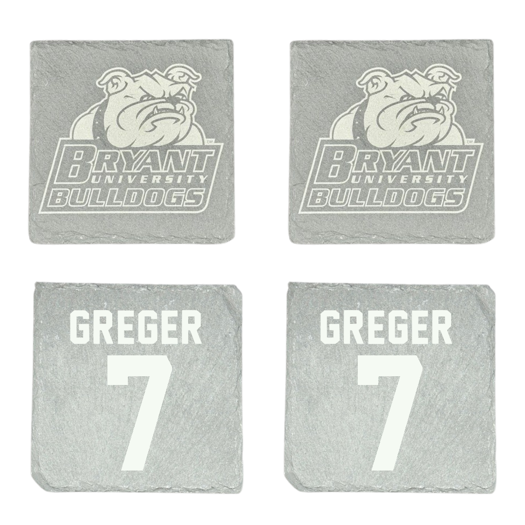 Bryant University Baseball Stone Coaster (4 Pack)  - #7 Gavin Greger