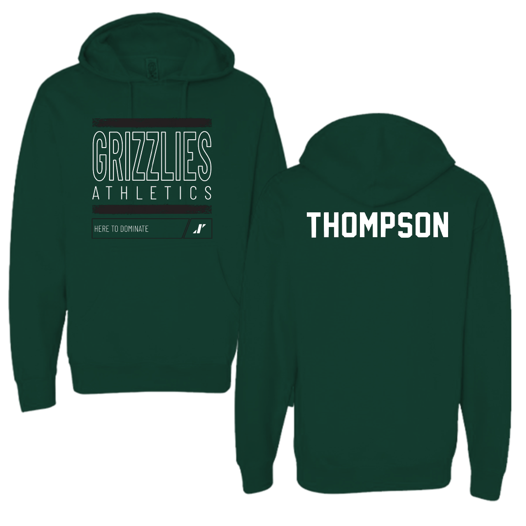 Adams State University Wrestling Forest Green Dominate Hoodie - Kieran Thompson