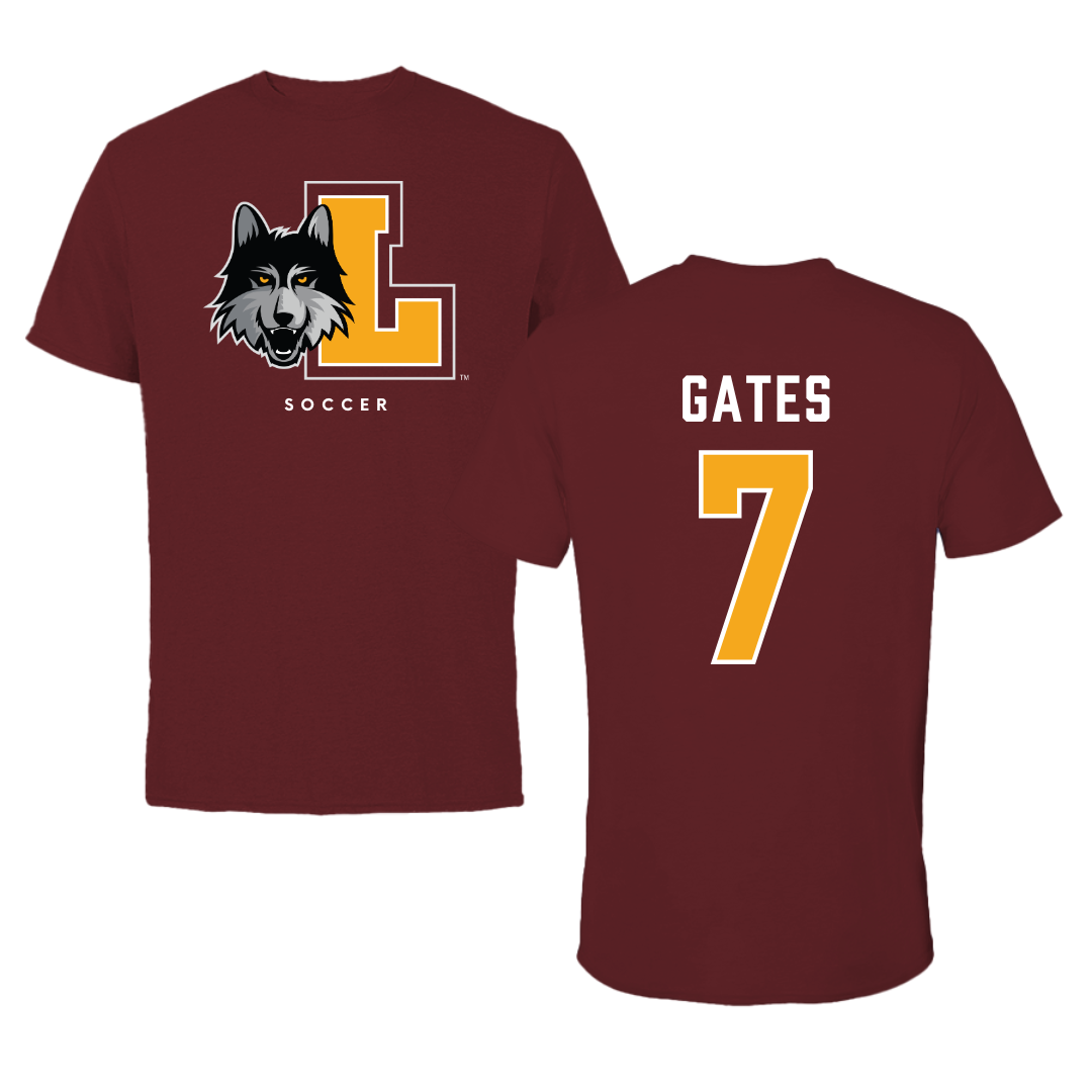 Loyola University-Chicago Soccer Maroon Mascot Performance Tee - #7 John Gates