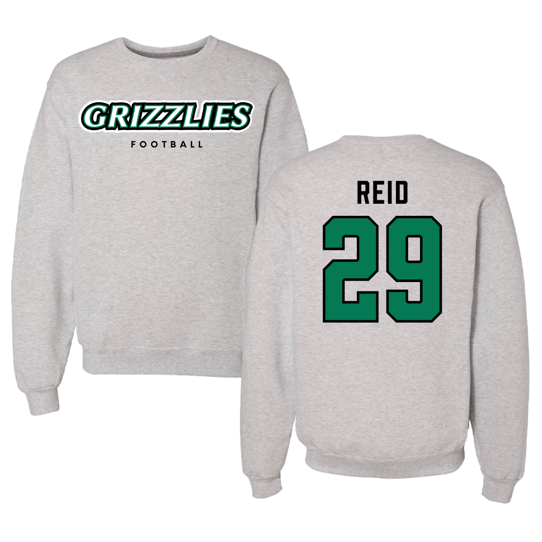 Adams State University Football Gray Grizzlies Crewneck - #29 Alex Reid