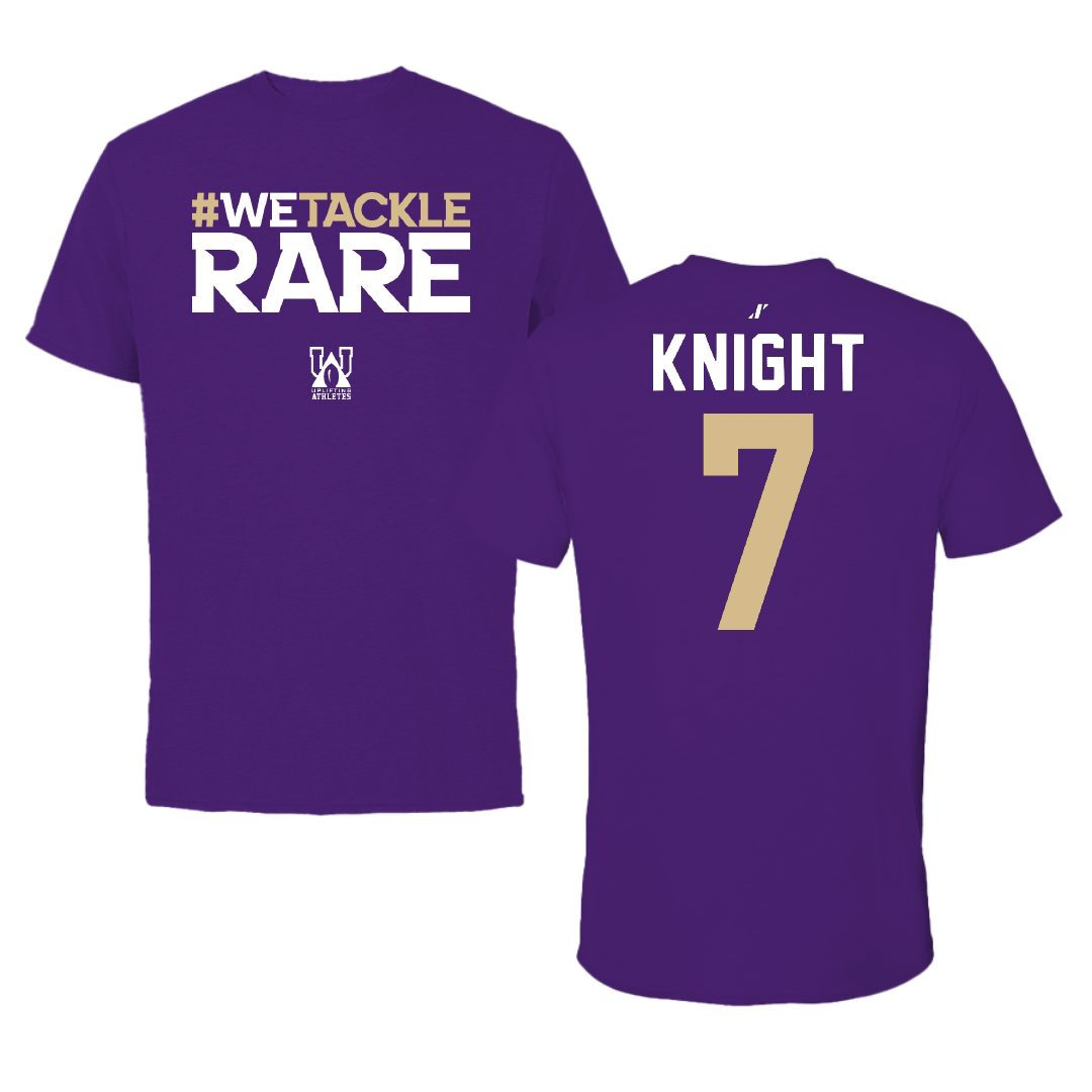 Western Carolina University Football Purple Uplifting Athletes Performance Tee - #7 Malik Knight