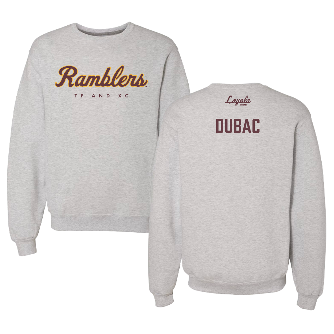 Loyola University-Chicago TF and XC Gray Crewneck - Mia Dubac