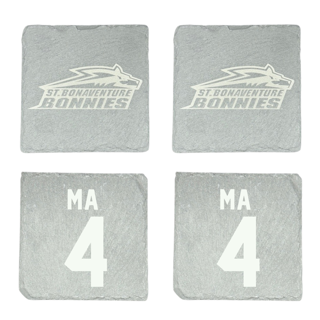 St. Bonaventure University Soccer Stone Coaster (4 Pack)  - #4 Lilly Ma