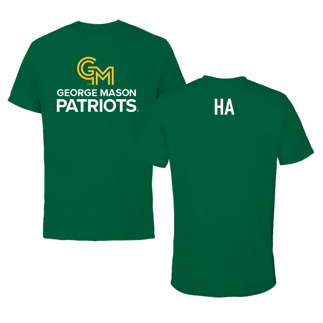 George Mason University Tennis Green Patriots Performance Tee - Dustin Ha