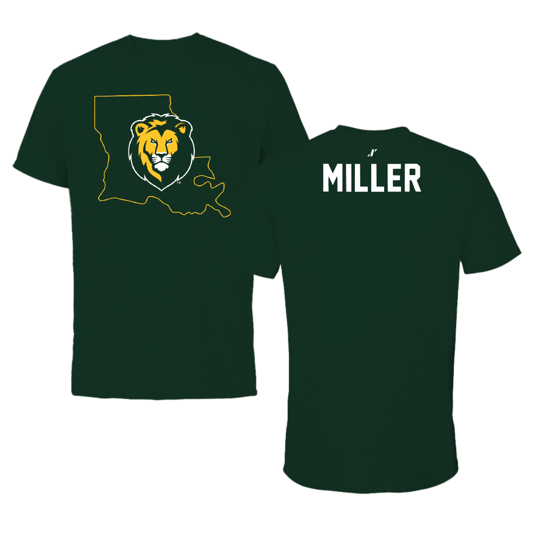 Southeastern Louisiana University TF and XC Forest Green State Tee - Micah Miller