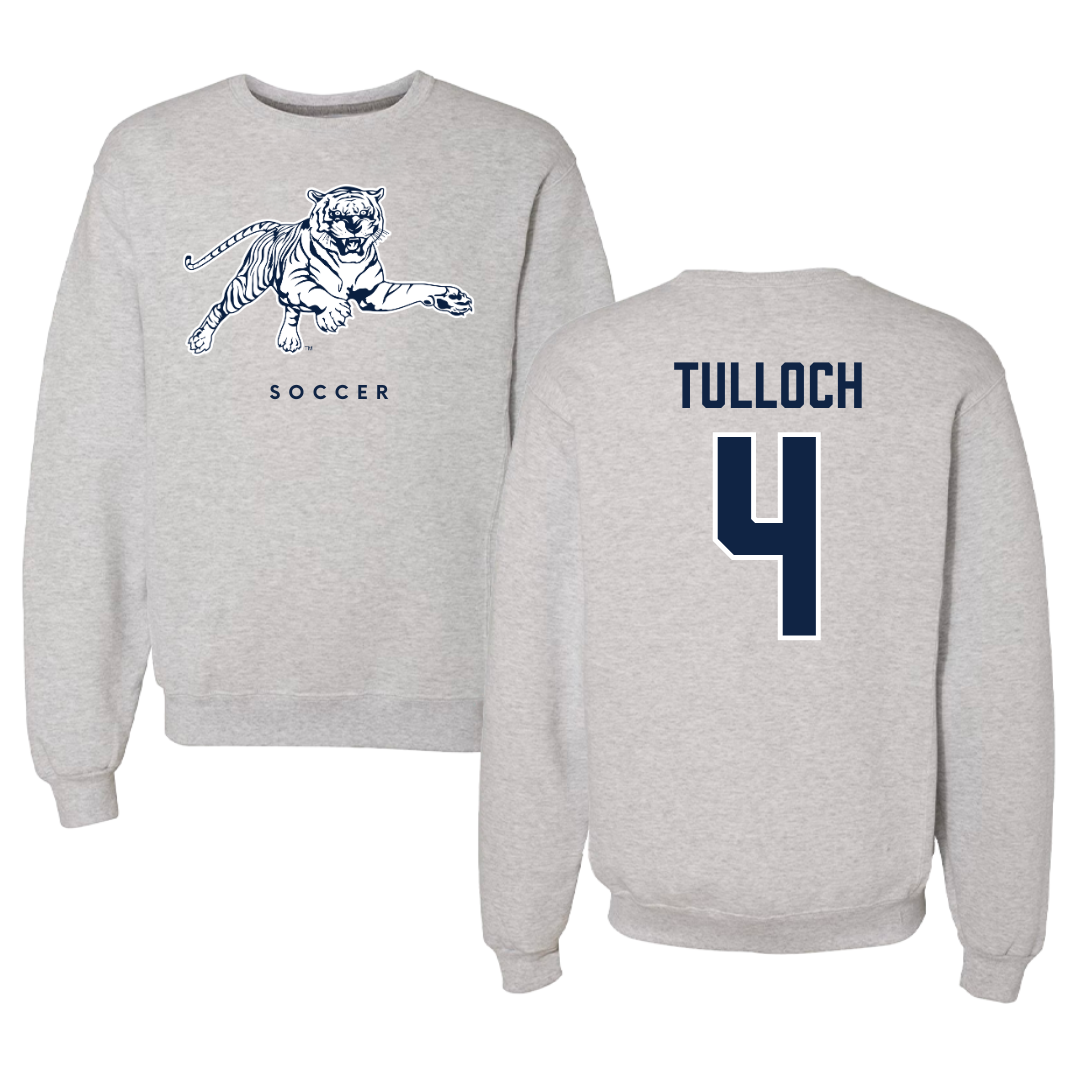 Jackson State University Soccer Gray Crewneck - #4 Kiana Tulloch