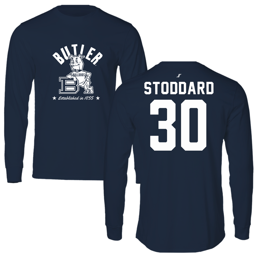 Butler University Basketball Navy General Long Sleeve - #30 Abigail Stoddard