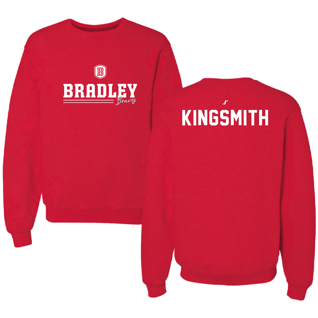 Bradley University TF and XC Red General Crewneck - Kaden Kingsmith