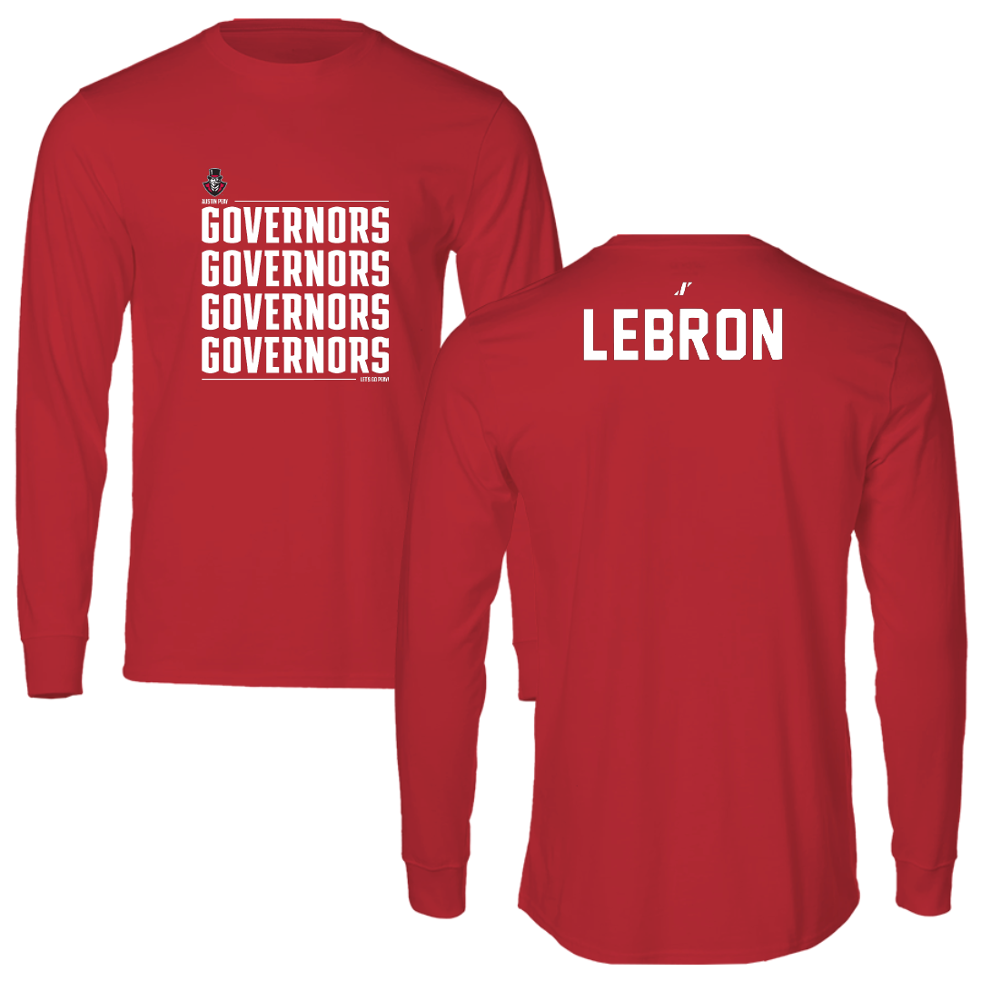 Austin Peay State University TF and XC Red General Long Sleeve - Richie Lebron