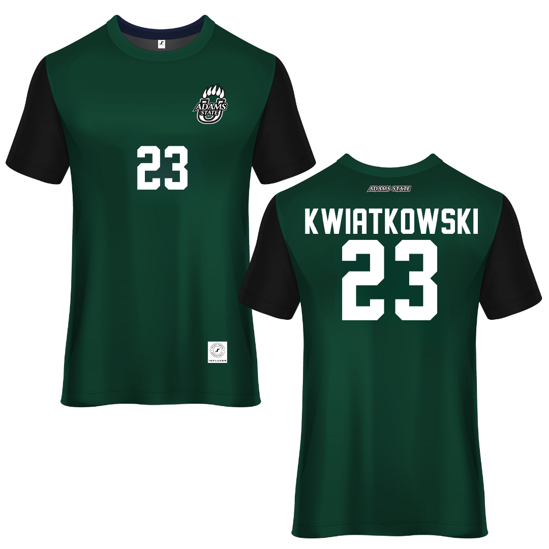 Adams State University Green Soccer Jersey - #23 Hailey Kwiatkowski