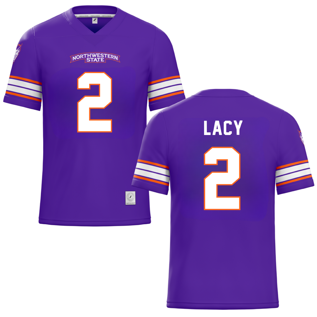 Northwestern State University Purple Football Jersey - #2 Kennieth Lacy