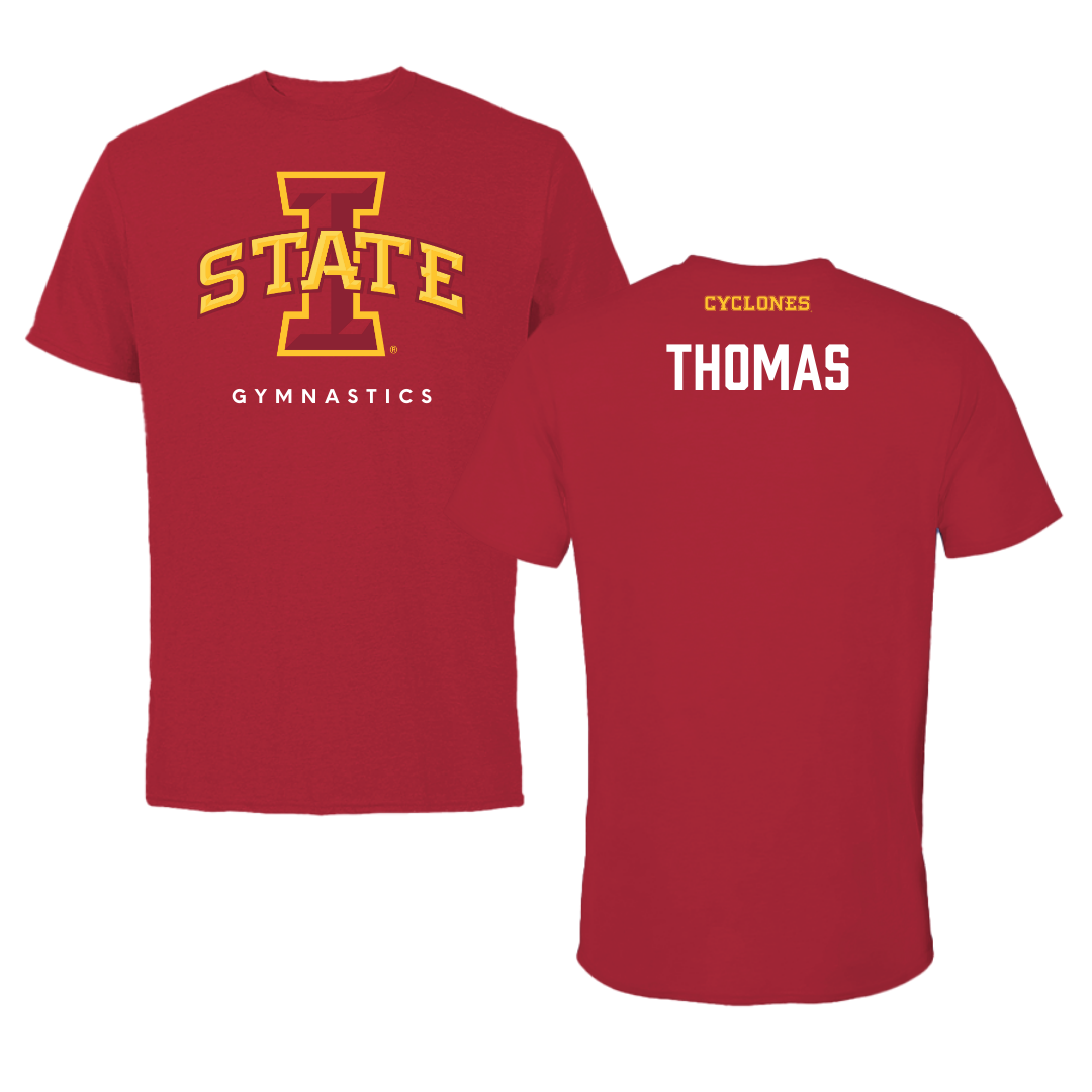 Iowa State University Gymnastics Cardinal Tee - Lauren Thomas