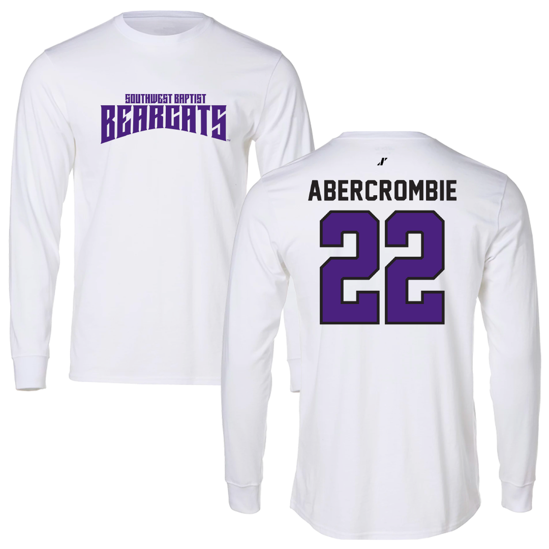 Southwest Baptist University Football White Classic Long Sleeve - #22 Jordan Abercrombie