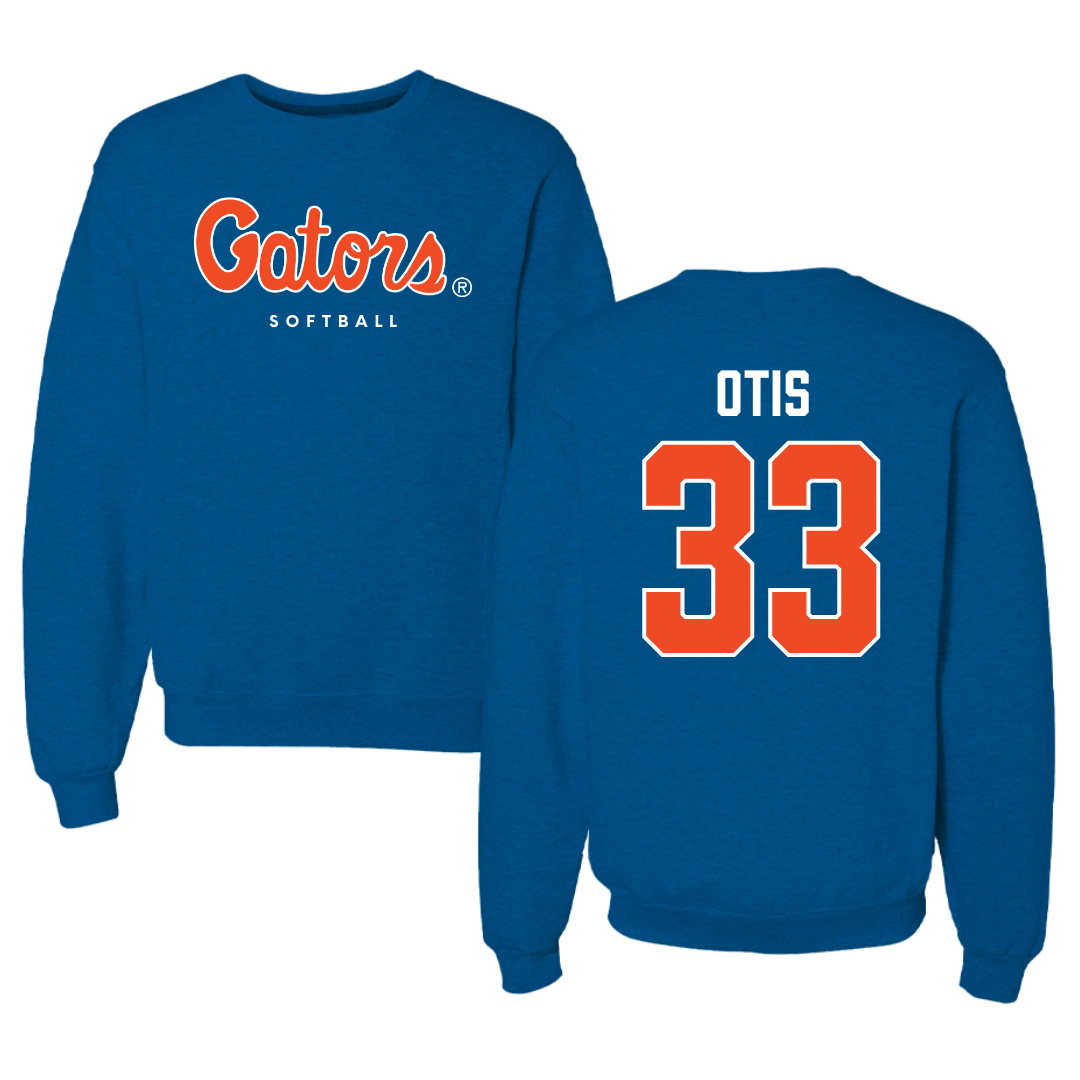 University of Florida Softball Royal Blue Crewneck - #33 Korbe Otis