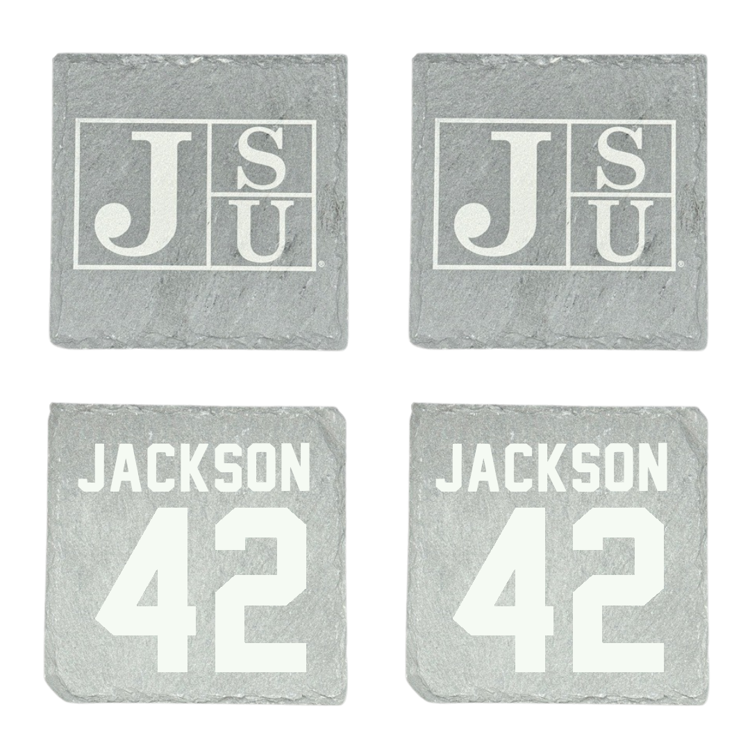 Jackson State University Softball Stone Coaster (4 Pack)  - #42 Jace Jackson