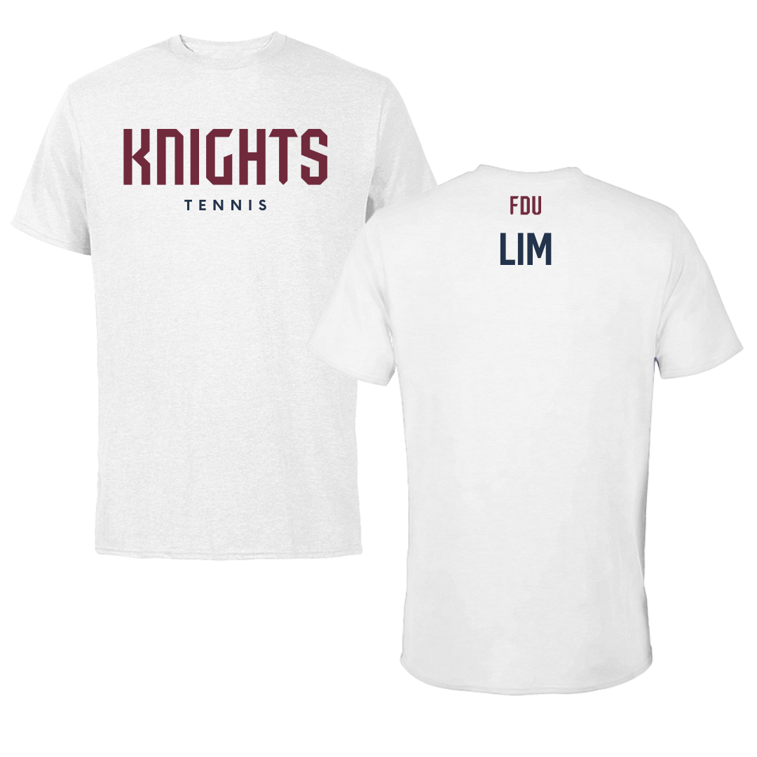Fairleigh Dickinson University-Metropolitan Campus Tennis White Tee - Anastasia Lim