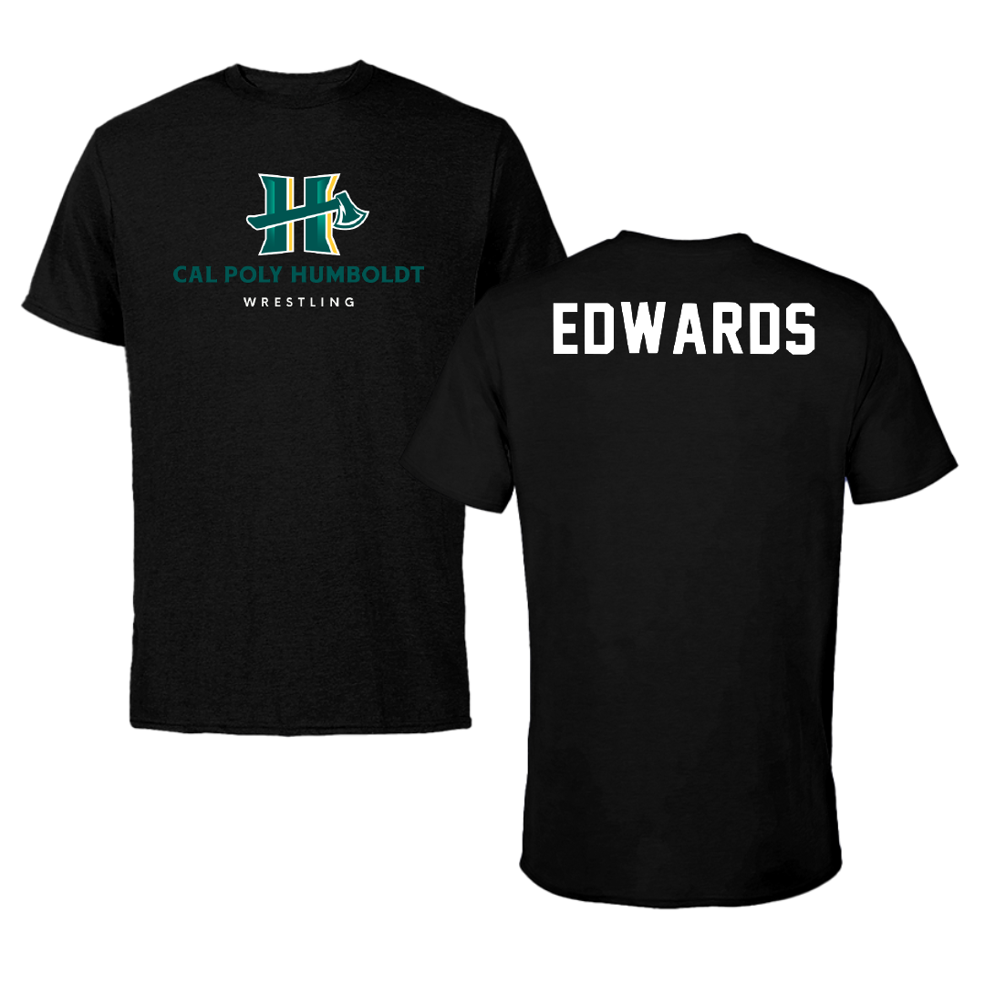 Cal Poly Humboldt Wrestling Black Performance Tee - Andrew Edwards