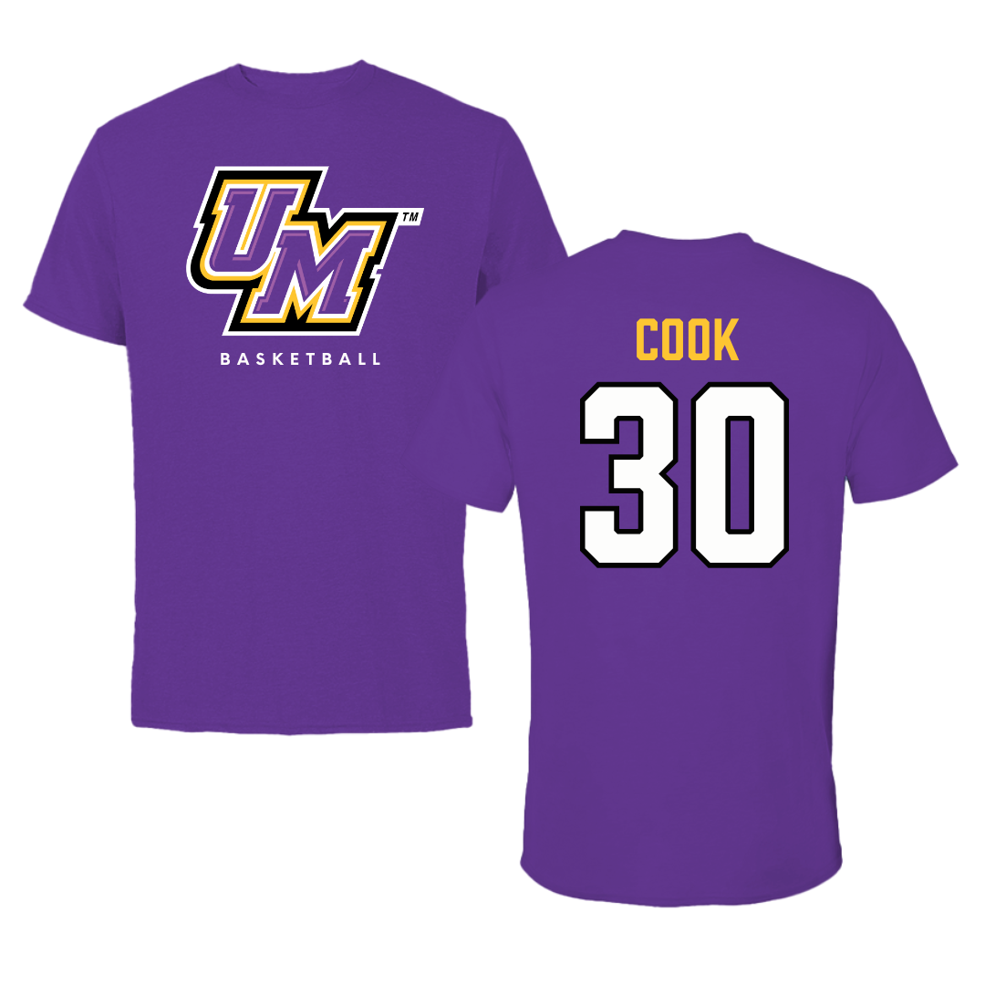 University of Montevallo Basketball Royal Purple Performance Tee - #30 Savannah Cook