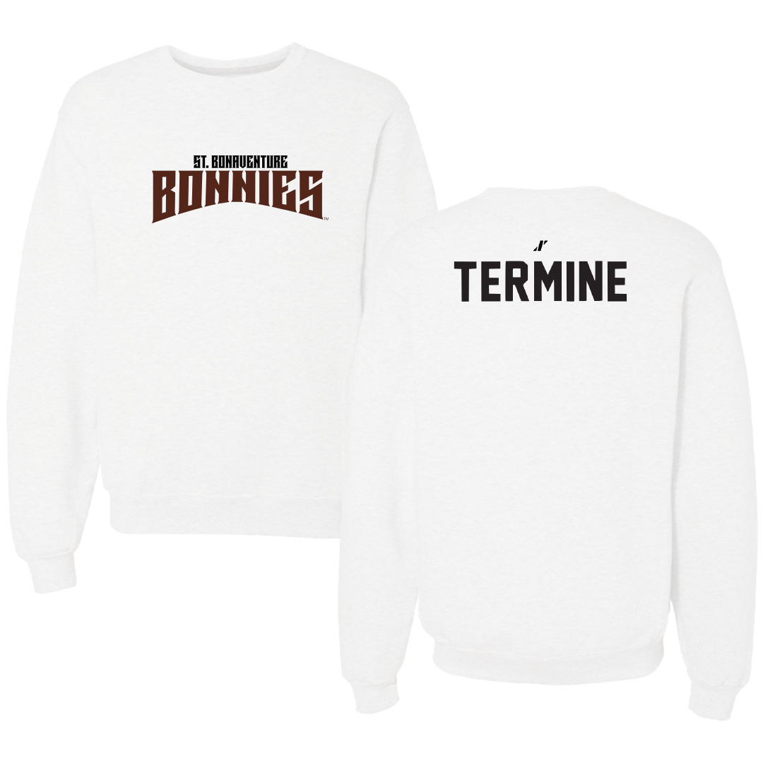 St. Bonaventure University Swimming & Diving White Classic Crewneck - Luigi Termine