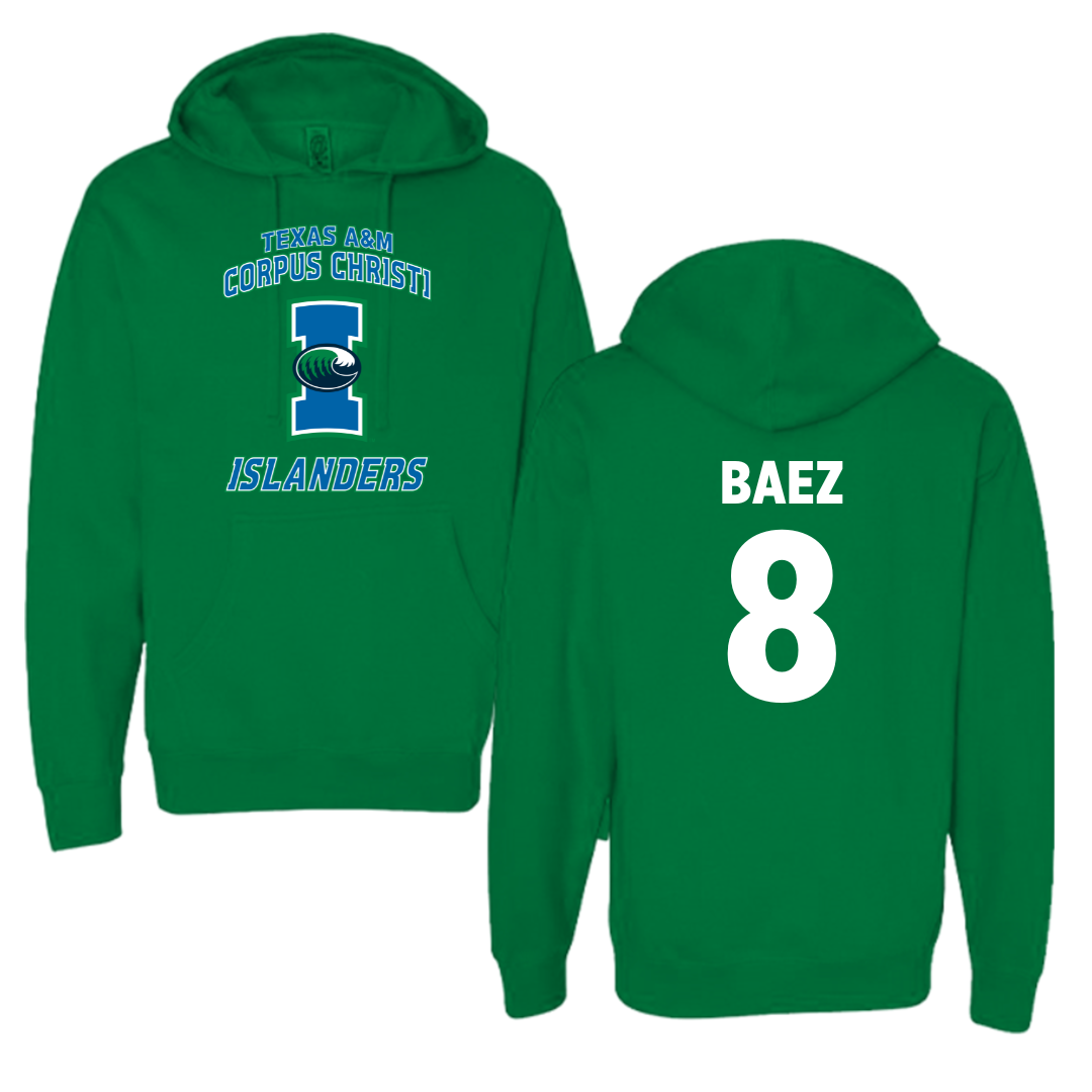 Texas A&M University-Corpus Christi Softball Green Hoodie - #8 Paolina Baez