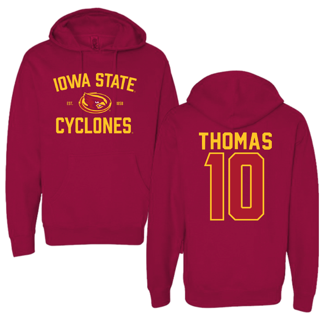 Iowa State University Soccer Cardinal General Hoodie - #10 Sophia Thomas