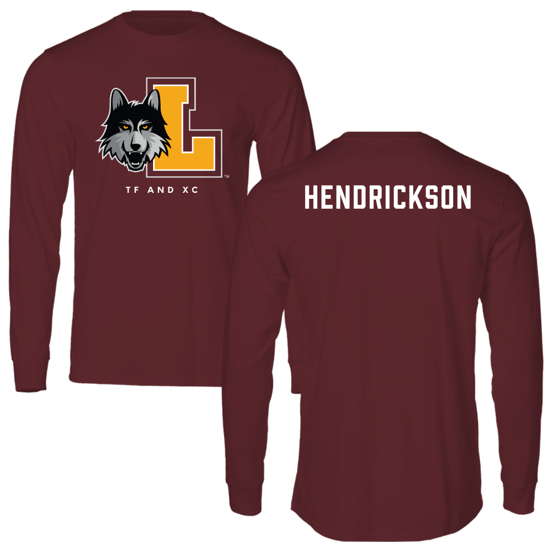 Loyola University-Chicago TF and XC Maroon Mascot Long Sleeve - Fran Hendrickson