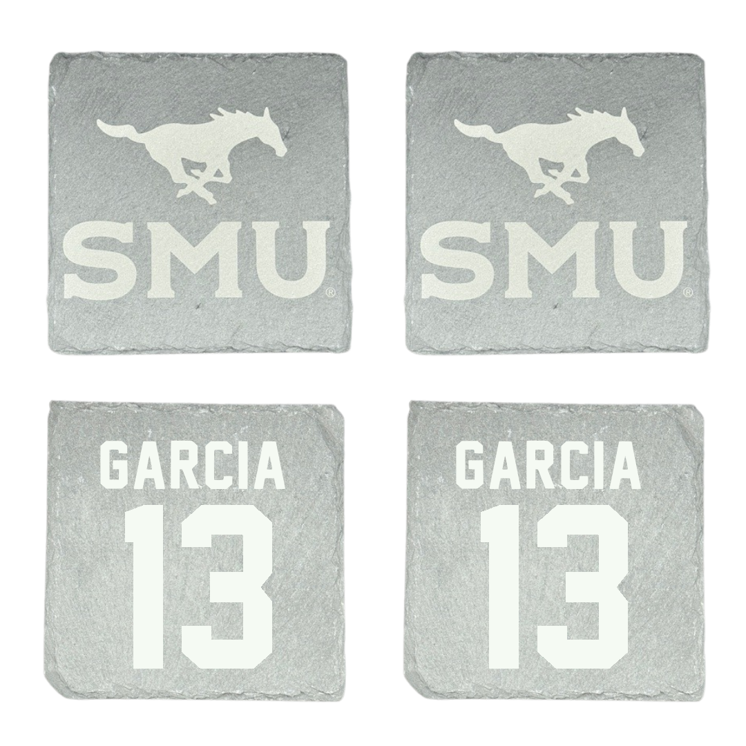 Southern Methodist University Soccer Stone Coaster (4 Pack)  - #13 Richie Garcia