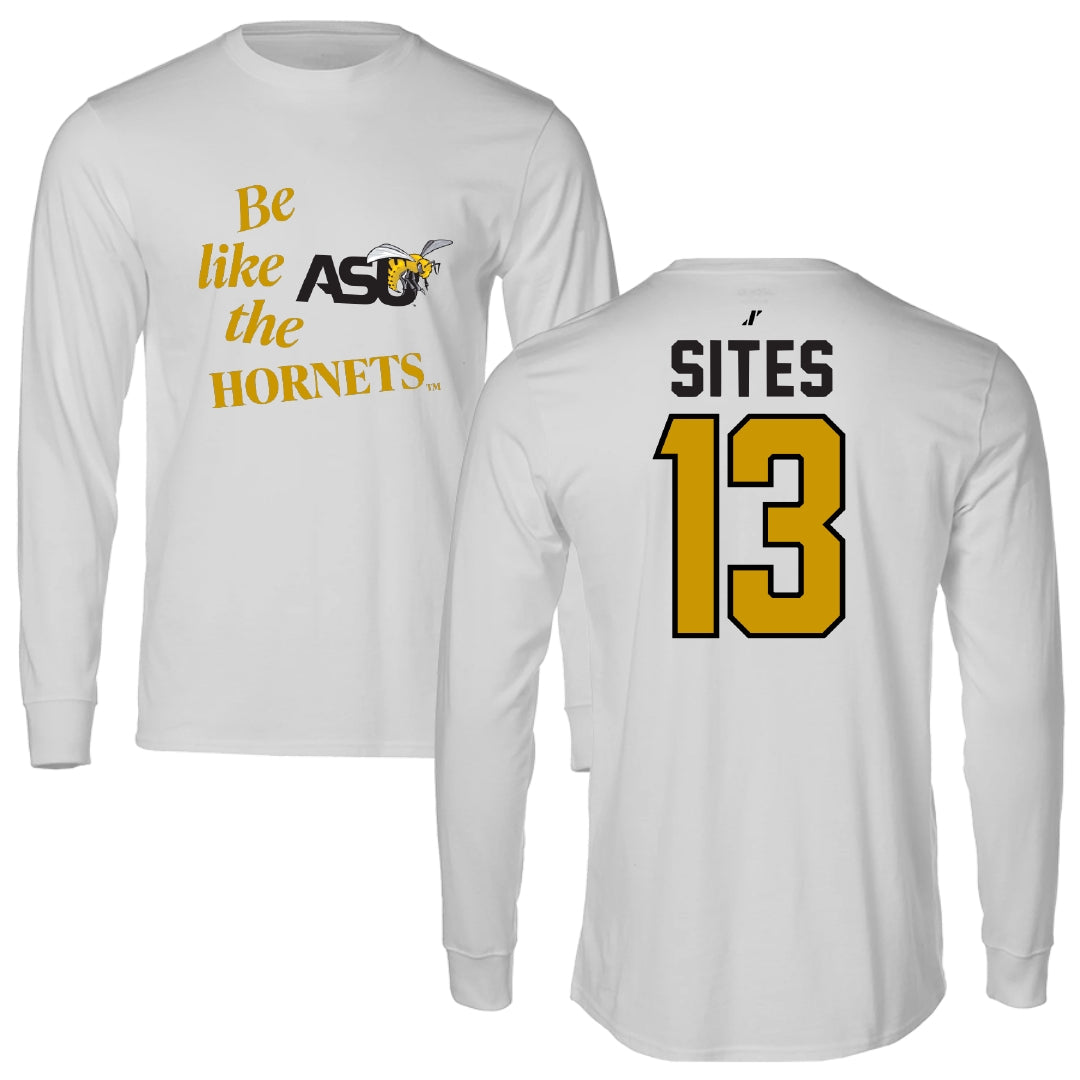 Alabama State University Soccer Light Gray Be Like Us Long Sleeve - #13 Briana Sites