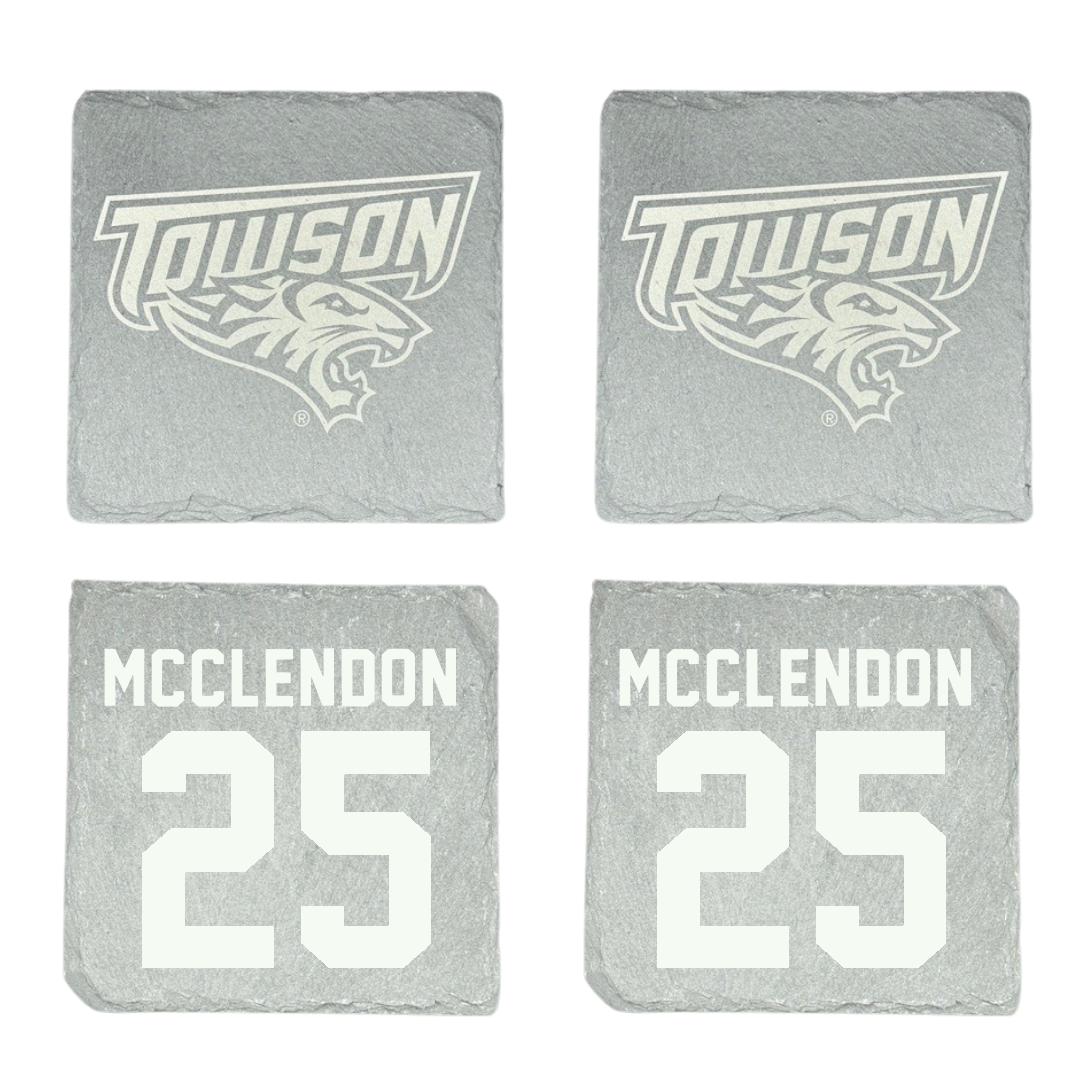 Towson University Football Stone Coaster (4 Pack)  - #25 Cedric McClendon