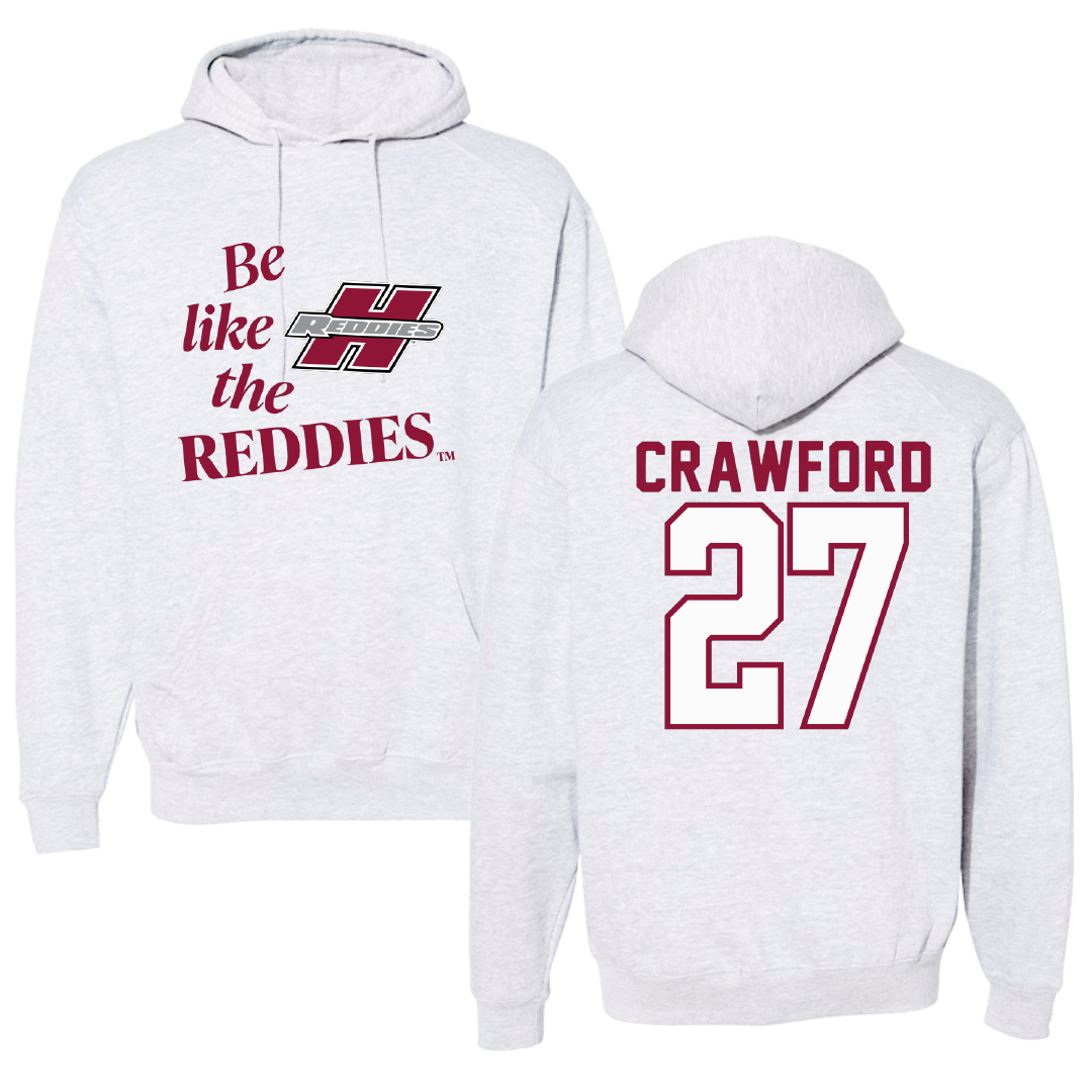 Henderson State University Football Light Gray Be Like Us Hoodie - #27 Kolbi Crawford