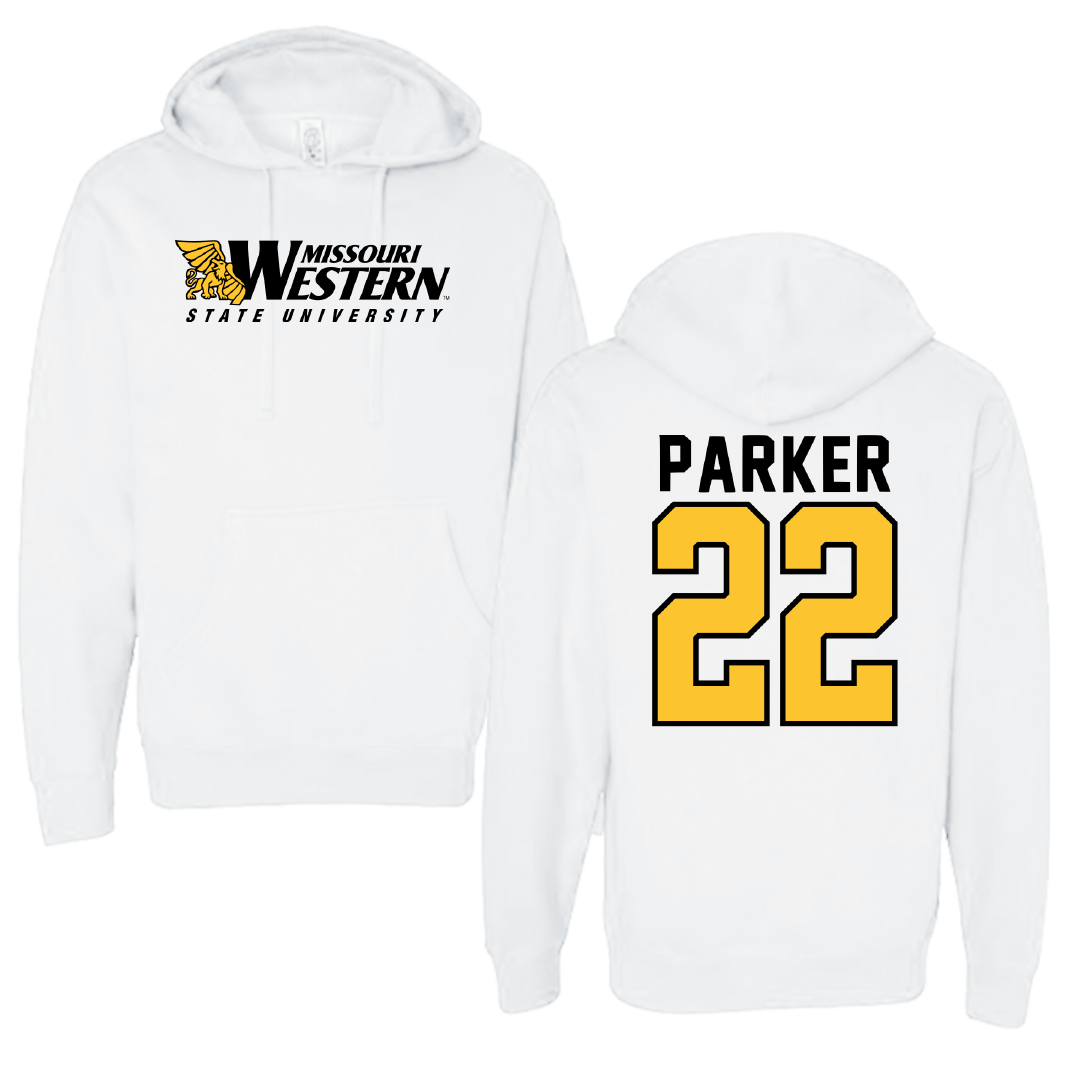 Missouri Western State University Football White Hoodie - #22 Denver Parker