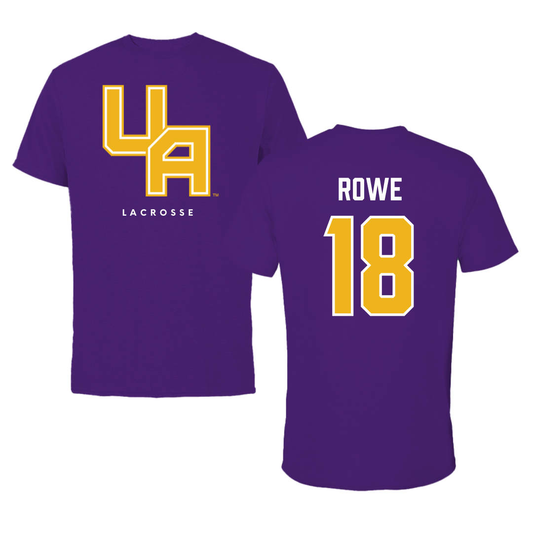 University at Albany Lacrosse Purple Block Tee - #18 Courtney Rowe