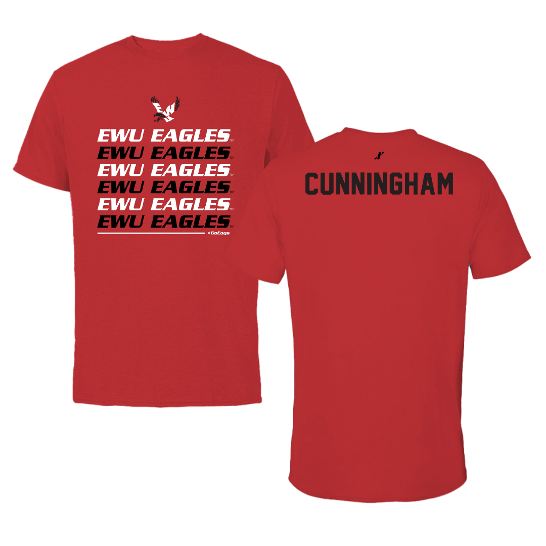 Eastern Washington University TF and XC Red General Tee - Nic Cunningham