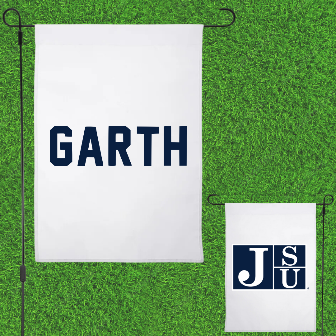 Jackson State University Cheer White Garden Flag - Karlee Garth