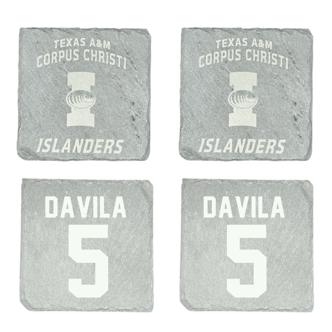 Texas A&M University-Corpus Christi Softball Stone Coaster (4 Pack)  - #5 Crystal Davila