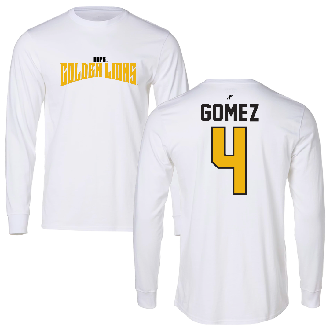 University of Arkansas-Pine Bluff Softball White Classic Long Sleeve - #4 Jazlyn Gomez