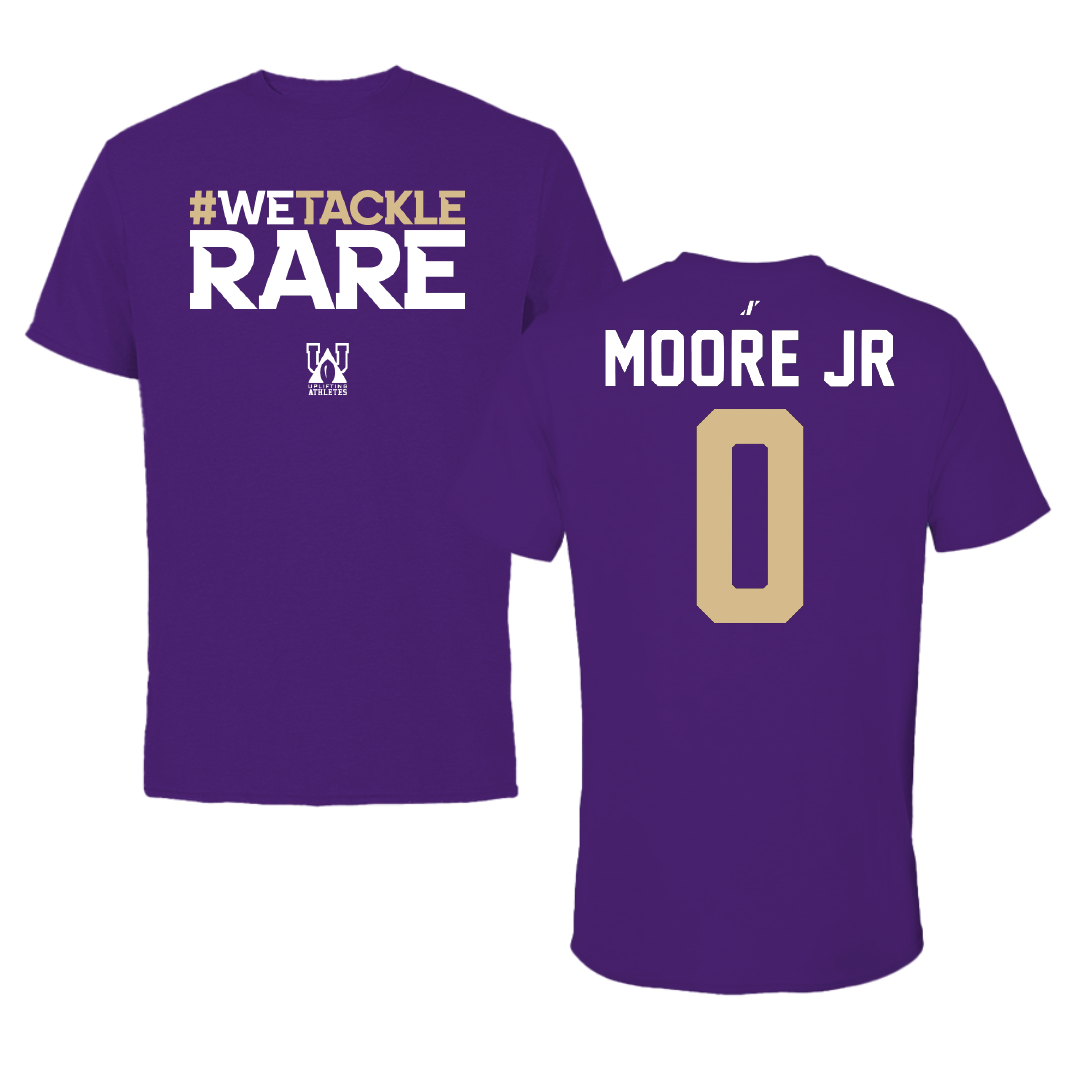 Western Carolina University Football Purple Uplifting Athletes Tee - #0 Ken Moore Jr
