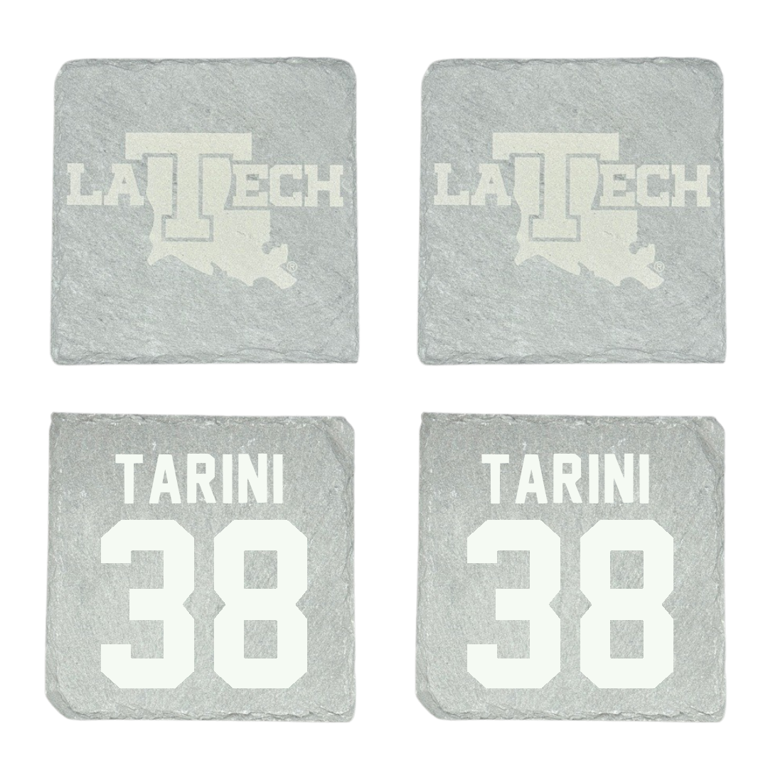 Louisiana Tech University Baseball Stone Coaster (4 Pack)  - #38 Reece Tarini