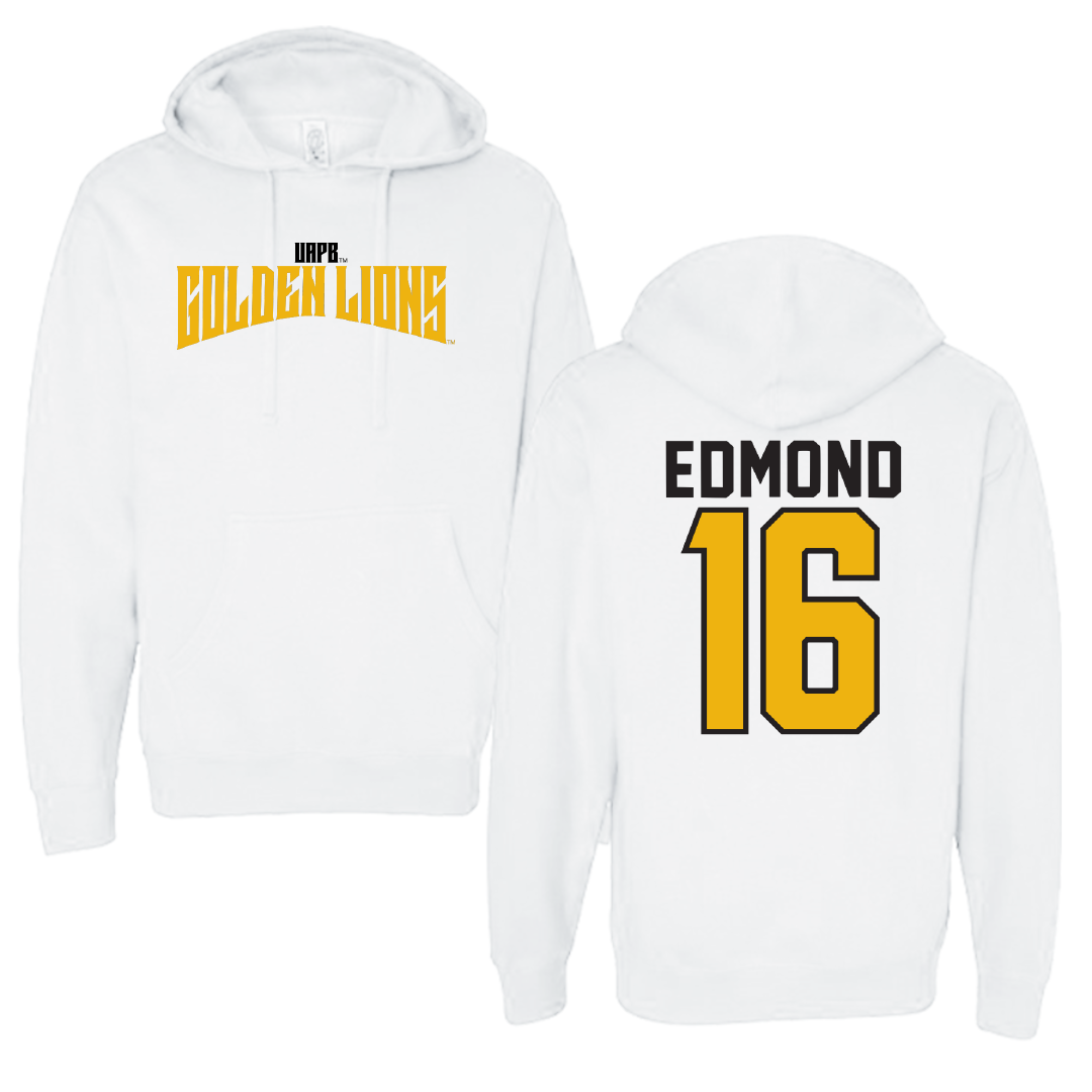 University of Arkansas-Pine Bluff Volleyball White Classic Hoodie - #16 Ariyonna Edmond